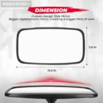 0.6"-0.8" Rear View Side Mirror John Deere Tractors Case IH Versatile New Hollan - Image 3