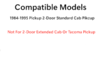 Stationary Back Window Back Glass Compatible with Toyota Pickup 2-Door Standard Cab 1984-1995 Models (Not For Tacoma, or Extended Pickup) - Image 3