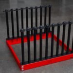 Equalizer® EWR918 9-Slot Windshield Rack with 18" Masts – Durable Steel Construction, LiteLock™ Stability, Weather-Resistant, Made in USA for Safe Windshield Transport