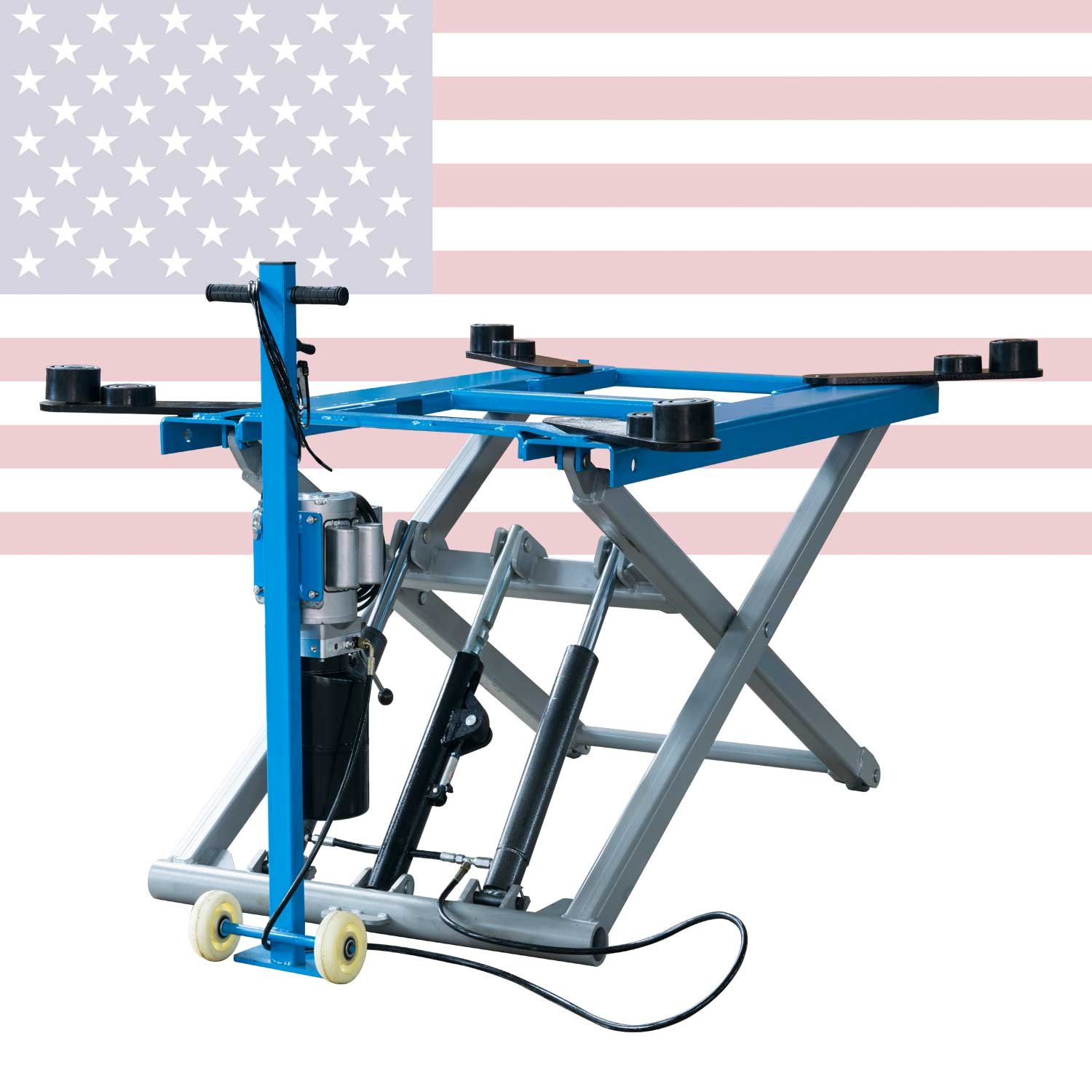 03 6200 lb.Mid Rise Scissor Automotive Movable Lift - Image 1