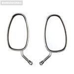 1 Pair Chrome Motorcycle Mirror Motorbike Rearview Mirror YAMAHA Vmax Virago 535 - Image 5