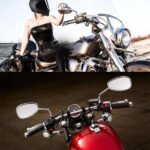 1 Pair Chrome Motorcycle Mirror Motorbike Rearview Mirror YAMAHA Vmax Virago 535