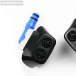 1 Pair Front Right Bumper Headlight Washer Sprayer Nozzle Jet Saab 9-3 2003-2012 - Image 4