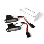1 Pair Led Bulb License Plate Lights Frame Lamp Skoda Superb Liftback 2008~2014