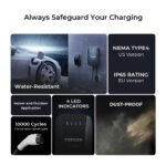 TOPDON PulseQ Level 2 EV Charger 40A 240V with App Control | NEMA 14-50 Plug, SAE J1772 Type 1 | Smart WiFi Home EV Charging Station | UL & Energy Star Certified | 3-Year Warranty - Image 7