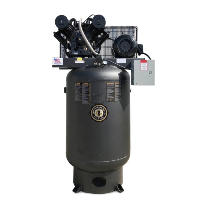 10hp-80gal-vert Industrial Gold CI1023E80V Reciprocating Compressor - Image 1