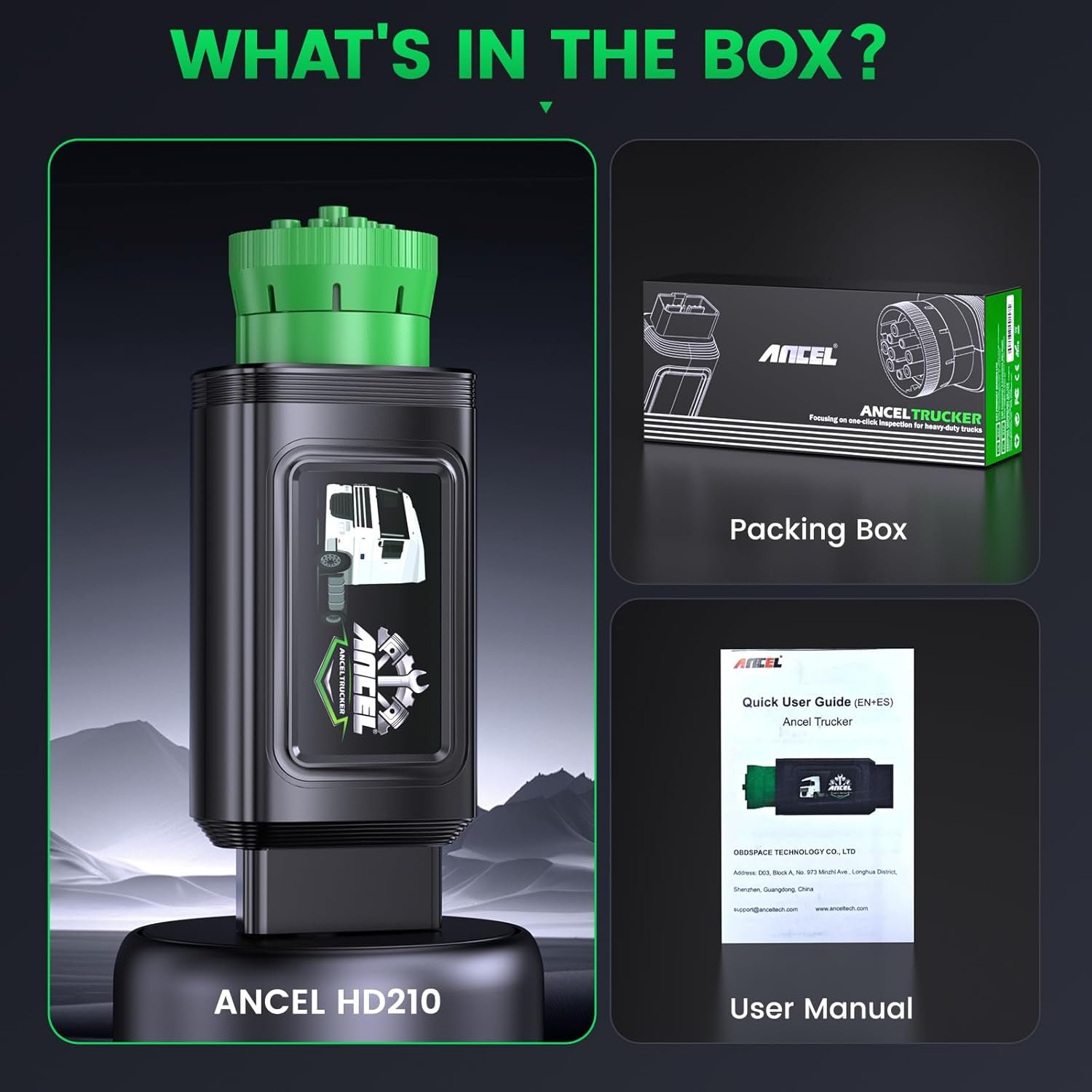 ANCEL HD210 Heavy Duty Truck Scanner for Volvo Speed Limit & Idle Reset Tool - Image 4