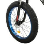Ecotric UL Certified Rocket Fat Tire Beach Snow Electric Bike - Blue - Image 5