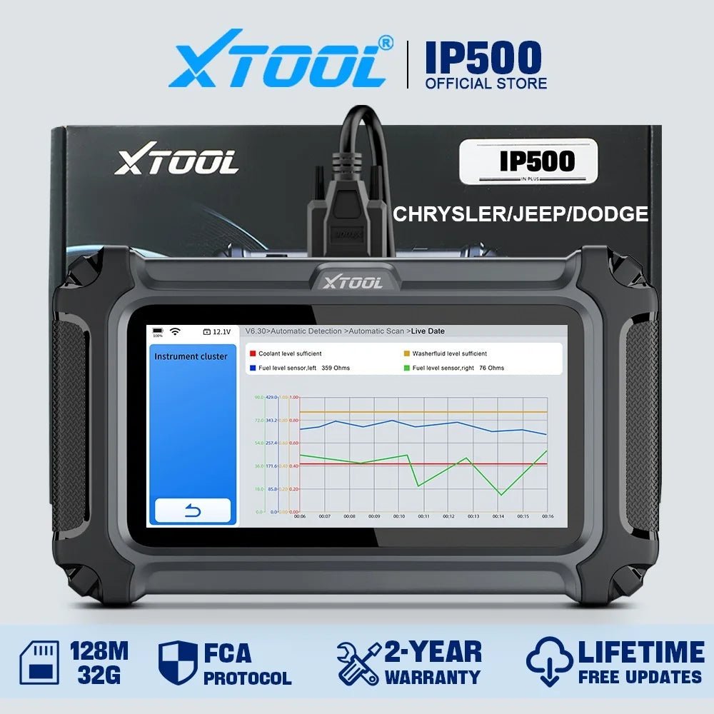 XTOOL IP500 Automotive Scanner For Chrysler/Jeep/Dodge Auto OBD2 Scan Tool FCA AutoAuth - Image 2