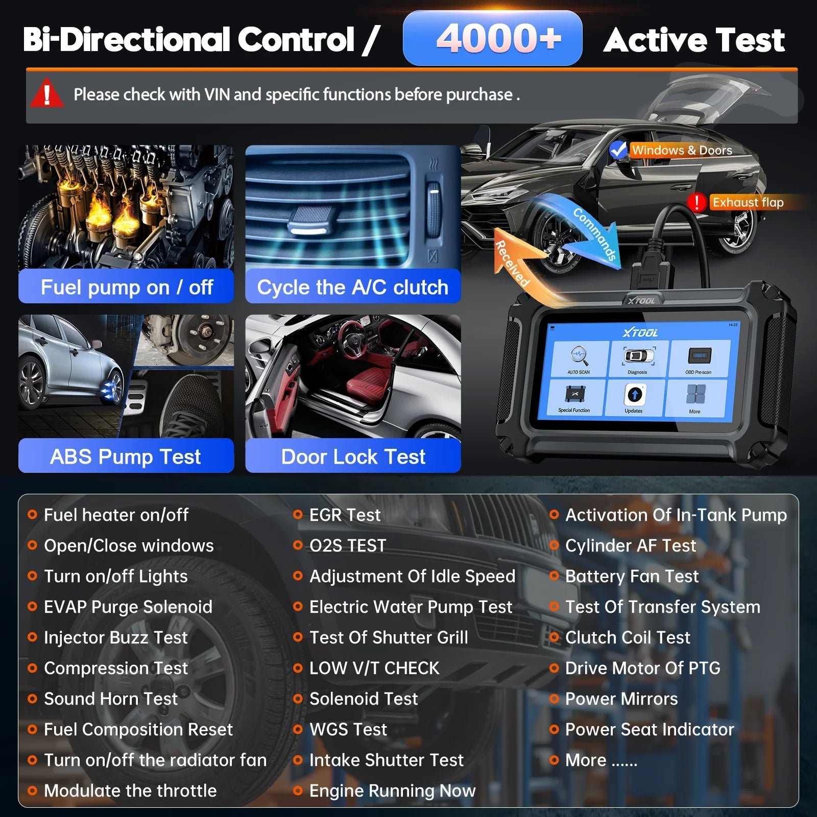 XTOOL IP500 Automotive Scanner For Chrysler/Jeep/Dodge Auto OBD2 Scan Tool FCA AutoAuth - Image 17