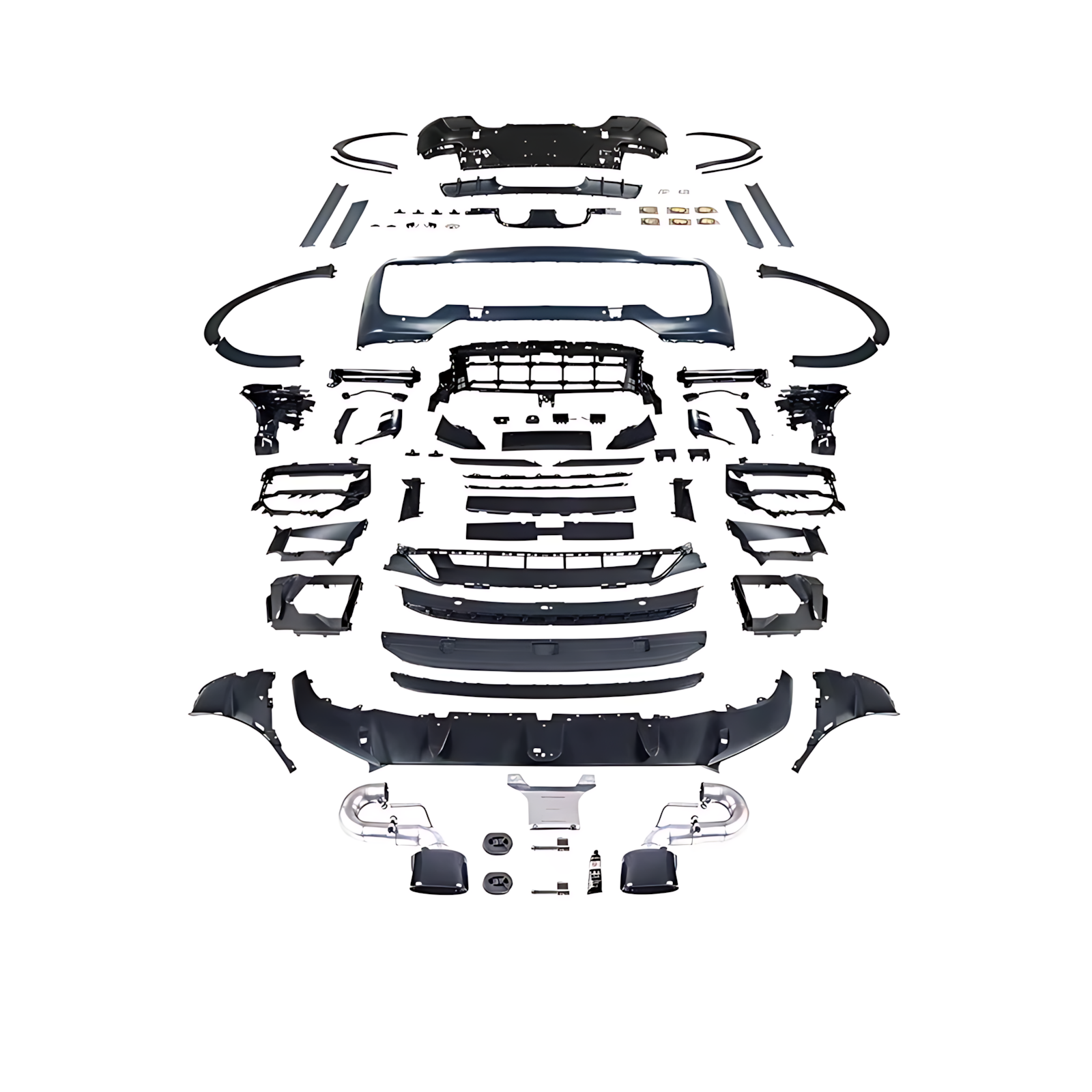 1_26a03c34-5a1b-4d4d-a98e-4ab1b67fcfac 2018–2023 Porsche Cayenne Coupe Turbo GT Style Body Kit | Full 9Y0 Upgrade With Front & Rear Bumpers - Image 1