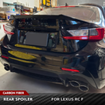 Lexus RC F Carbon Fiber Rear Spoiler (2015–2018) – Gloss Twill Weave Trunk Wing