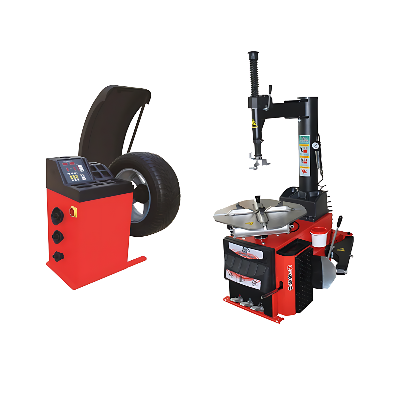 1_f5cc15ca-4875-445f-a44b-665b1c36e21d Tire Changer & Wheel Balancer Combo | 12"-24" Rim Capacity | 145 psi | CE Certified - Image 1
