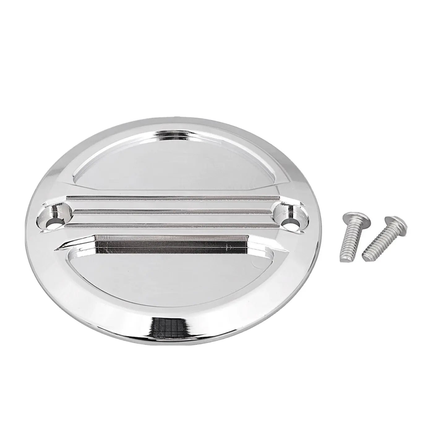 2-hole-air-flow-timer-points-cover-harley-tour-electra-glide-road-king-softail-668 2 Hole Air Flow Timer Points Cover Harley Tour Electra Glide Road King Softail - Image 1
