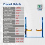 XK L2900 Two Post 9000LB Capacity Car Lift Auto Truck Hoist Industry Leading 220V or 110V FREE SHIPPING - Image 3