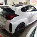Toyota GR Yaris (2020+) Carbon or Forged Carbon T-Style Roof Spoiler — Rally Legacy in Lightweight Form