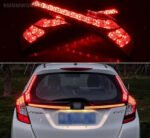 2in1 Functions Bumper Light Rear Fog Lamp Brake Light Honda Jazz 2014-2020 - Image 2
