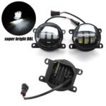 2pcs 4Inch Drl Led Daytime Running Light Dual Color IP67 Toyota Hilux Revo