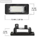 2pcs Auto White CANbus Car LED Number License Plate SKODA Octavia 3 5E A7 Rapid - Image 4