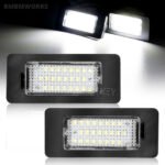 2pcs Auto White CANbus Car LED Number License Plate SKODA Octavia 3 5E A7 Rapid - Image 3