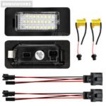 2pcs Auto White CANbus Car LED Number License Plate SKODA Octavia 3 5E A7 Rapid - Image 2