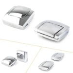 2pcs Chrome Trunk Lock Latches Harley Davidson FLHX FLTR FLHT 1980-2013