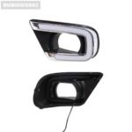 2pcs Daytime Running Light Fog Lamp Hole Turn Signal DRL Dodge Journey FIAT - Image 5