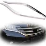 2pcs Front Center Grille Grill Strip Cover Molding Trim Honda CRV CR-V 2012-2014