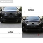 2pcs Front Center Grille Grill Strip Cover Molding Trim Honda CRV CR-V 2012-2014 - Image 2