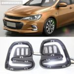2pcs LED Daytime Running Lights Turn Signal Fog Lamp Chevrolet Cavalier 2016-19 - Image 2