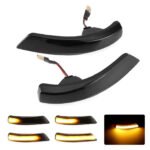 2pcs LED Turn Signal Light  Side Wing Rearview Ford Focus 2 3 Mk2 Mk3 Mondeo Mk4