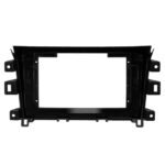2pcs Radio Fascia Frame Plate Adapter Mounting Dash Trim For Navara 2014-2015