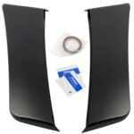 2pcs Rear Side Fender Door Scoops Plate Cover Trim Ford Mustang 2018-2022