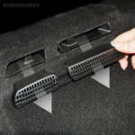 2pcs Under Seat Air Outlet Cover Net Rear Back Air Flow Skoda Karoq 2018-2022 - Image 5