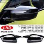 2x LHD Gloss Black Mirror Cover Caps BMW G20 G21 G26 G30 G22 G23 G11 G12 G15 G16 - Image 6