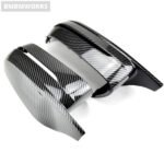 2x RHD Carbon Fiber Look Mirror Cover Caps BMW G20 G21 G30 G22 G23 G11 G12 G15 - Image 2