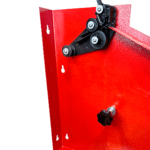 Standing Wheel Weight Roll Dispenser, Red - Image 2