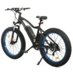 Ecotric UL Certified Rocket Fat Tire Beach Snow Electric Bike - Blue - Image 3