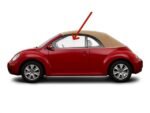 Driver Left Side Door Glass Compatible with Volkswagen New Beetle 2 Door Convertible 2003-2010 Models - Image 2