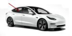 Passenger Right Side Rear Door Window Door Glass Compatible with Tesla 3 4 Door Sedan 2017-2022 Models - Image 2