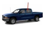 Tempered Driver Left Side Rear Door Window Door Glass Compatible with Dodge Dakota Pickup 4 Door Crew Cab 2000-2004 Models - Image 2