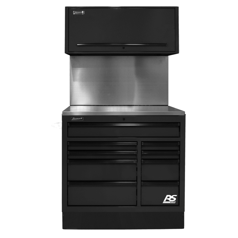 41in-Black-CTS-Solid-768x1246-1 Homak | 41” 9 Drawer CTS Set - Image 1