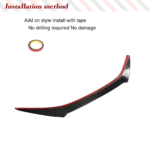 Lexus RC F Carbon Fiber Rear Spoiler (2015–2018) – Gloss Twill Weave Trunk Wing - Image 4