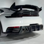 Porsche 911 992 Carbon Fiber Bras-Style Body Kit | Front & Rear Bumpers, Diffuser, Spoiler Upgrade (2020+)
