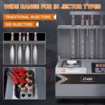 Foxwell JT400 GDI/EFI/FSI Fuel Injector Cleaner Machine – 4-Cylinder Heated Ultrasonic Tester - Image 6