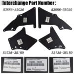 4Pcs Mud Flap Guards Fender Liner Shield Toyota Land Cruiser Prado J120 J150 LC - Image 3