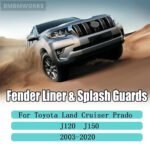 4Pcs Mud Flap Guards Fender Liner Shield Toyota Land Cruiser Prado J120 J150 LC - Image 6