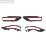 4pcs/Set Rear Tail Light Lamp Cover Trim Jeep Grand Cherokee 2014~2020 - Image 3