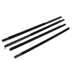 4pcs Window Glass Weatherstrip Side Door Outer Moulding Trim Mitsubishi Pajero