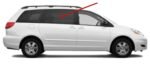 Passenger Right Side Rear Sliding Cargo Door Window Door Glass Compatible with Toyota Sienna 2004-2010 Models - Image 2